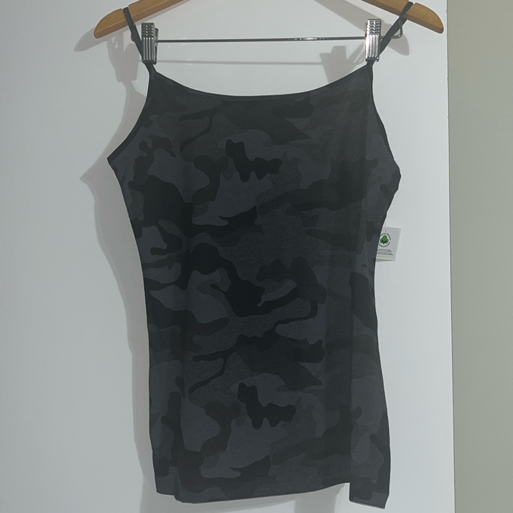 GEORGE Size Medium Grey & Black Army Women’s Tank Top NWT $9